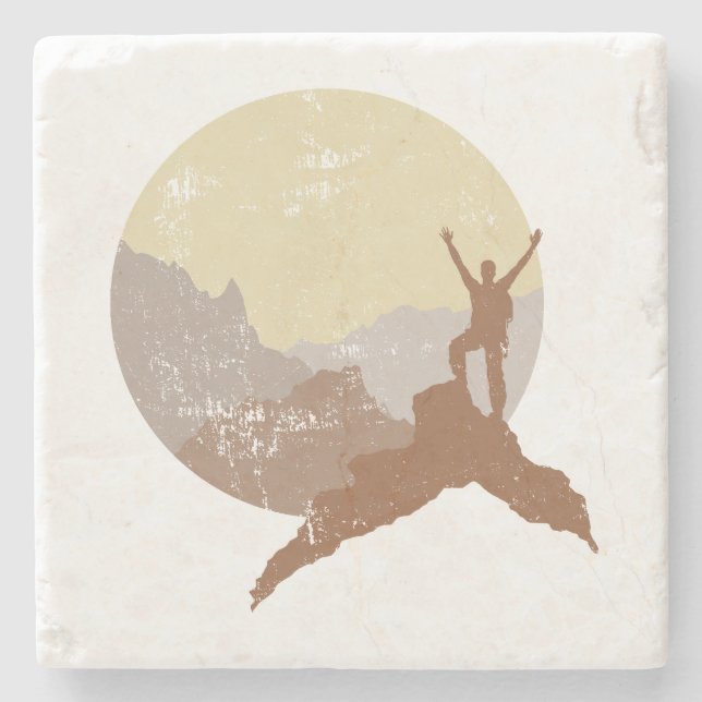 Dessous-de-verre En Pierre Dessous de verre affectueux de randonnée de (Devant)