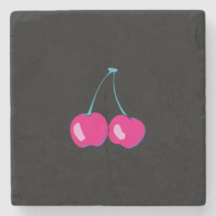Dessous-de-verre En Pierre Dessous de verre cerise
