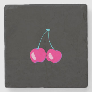 Dessous-de-verre En Pierre Dessous de verre cerise