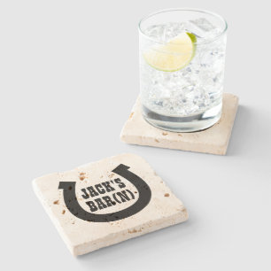 Dessous-de-verre En Pierre Dessous de verre de boisson Lucky horseshoe pour b
