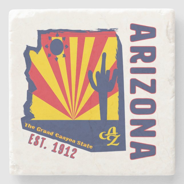 Dessous-de-verre En Pierre Dessous de verre de boissons de l'Arizona (Devant)