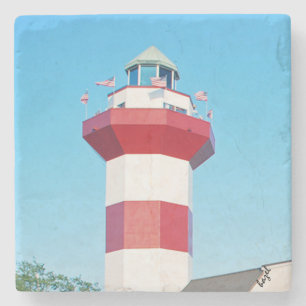 Dessous-de-verre En Pierre Dessous de verre de phare de Hilton Head Island