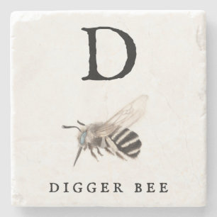 Dessous-de-verre En Pierre dessous de verre de Pierre d'abeille à Digger "D"