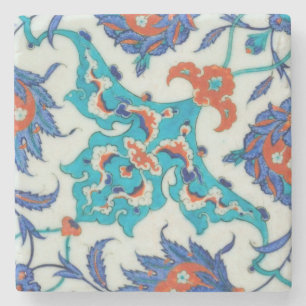 Dessous-de-verre En Pierre dessous de verre de pierre de céramique d'iznik