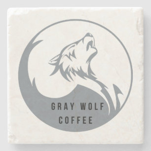 Dessous-de-verre En Pierre Dessous de verre de pierre de Coffee Wolf gris