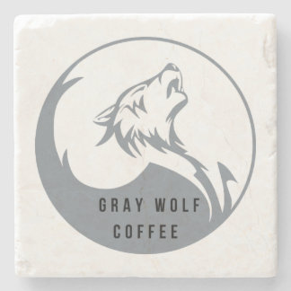 Dessous-de-verre En Pierre Dessous de verre de pierre de Coffee Wolf gris