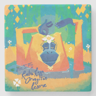 Dessous-de-verre En Pierre Dessous de verre de pierre de la réserve de Rimba 