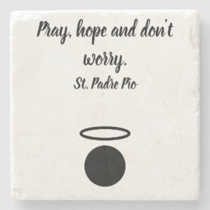 Dessous-de-verre En Pierre Dessous de verre de pierre de Saint-Padre Pio
