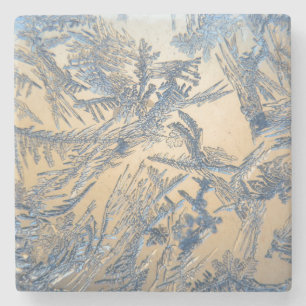 Dessous-de-verre En Pierre Dessous de verre de pierre gelée d'hiver