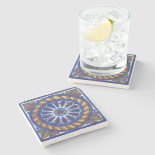 Dessous-de-verre En Pierre Dessous de verre de style carrelage Talavera mexic