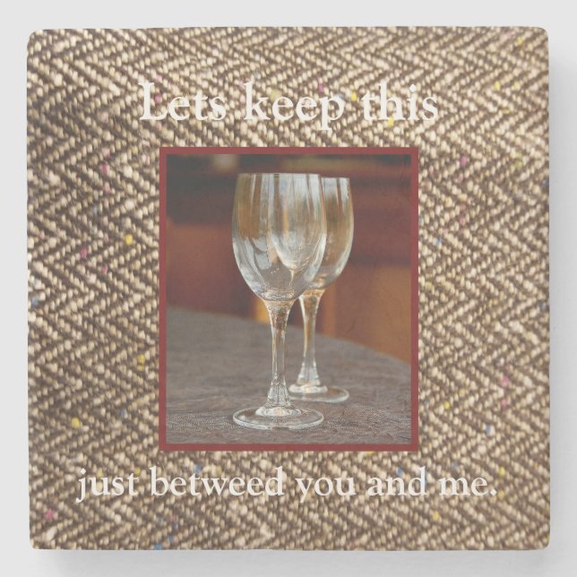 Dessous-de-verre En Pierre Dessous de verre de thème de tweed (Devant)