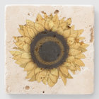 Dessous de verre de tournesol jaune à fleurs d'été
