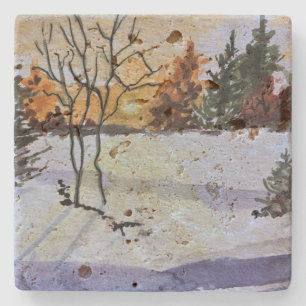 Dessous-de-verre En Pierre Dessous de verre de Travertine