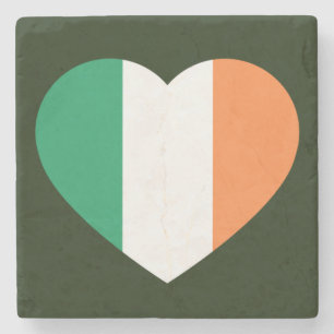 Dessous-de-verre En Pierre Dessous de verre drapeau irlandais