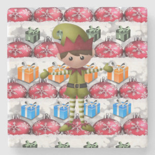 Dessous-de-verre En Pierre Dessous de verre Elf Marble Pierre Noël