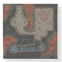 Dessous de verre en carreaux de donjon : Cultist U