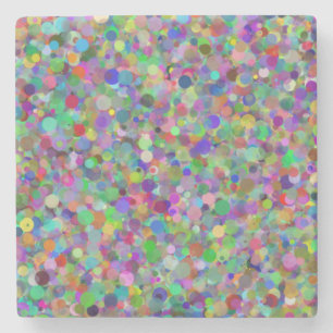 Dessous-de-verre En Pierre Dessous de verre en marbre à points aléatoires