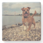 Dessous de verre en marbre avec images carrés