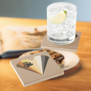 Dessous-de-verre En Pierre Dessous de verre en pierre à cœur Fierté d'ours
