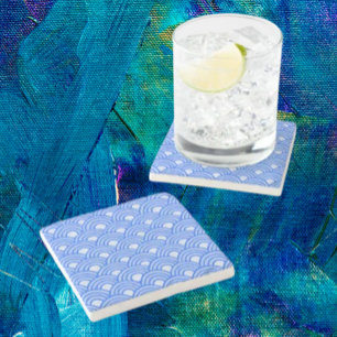 Dessous-de-verre En Pierre Dessous de verre en pierre aux écailles céruléenne