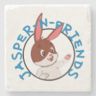 Dessous de verre en pierre de marbre