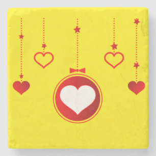 Dessous-de-verre En Pierre Dessous de verre en pierre de marbre de Noël