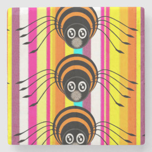 Dessous-de-verre En Pierre Dessous de verre en pierre de marbre d'Halloween, 