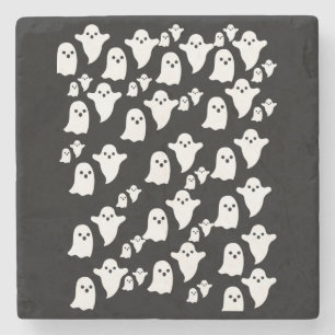 Dessous-de-verre En Pierre Dessous de verre en pierre de marbre Halloween