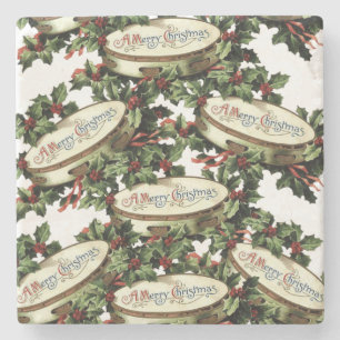 Dessous-de-verre En Pierre Dessous de verre en pierre de marbre Noël