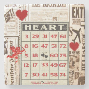 Dessous-de-verre En Pierre Dessous de verre en pierre de marbre Saint Valenti