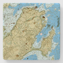 dessous de verre en pierre de Travertine