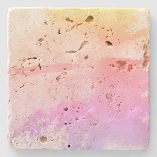Dessous-de-verre En Pierre Dessous de verre en pierre de Travertine multicolo