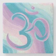 Dessous de verre en pierre d'Om