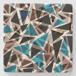 Dessous-de-verre En Pierre Dessous de verre en pierre Formes triangles géomét