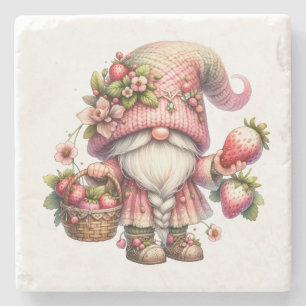 Dessous-de-verre En Pierre Dessous de verre en pierre Gnome fraise