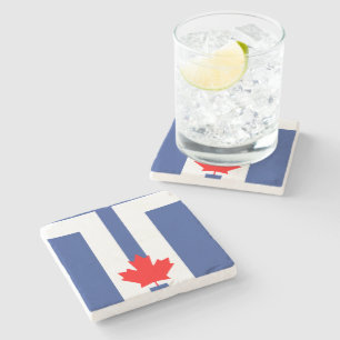 Dessous-de-verre En Pierre Dessous de verre en pierre patriotique avec drapea