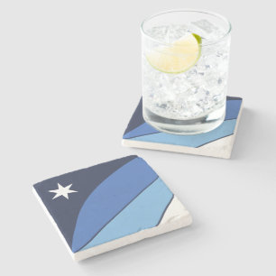 Dessous-de-verre En Pierre Dessous de verre en pierre patriotique avec Drapea