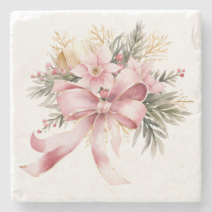 Dessous-de-verre En Pierre Dessous de verre en pierre pour Noël au Poinsettia