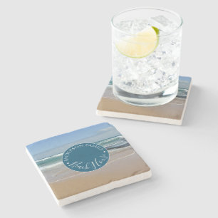 Dessous-de-verre En Pierre Dessous de verre en pierre ronde Ocean Beach House
