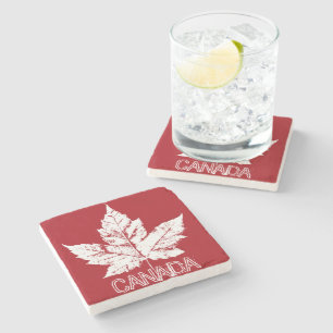 Dessous-de-verre En Pierre Dessous de verre Feuille d'érable du Canada Souven