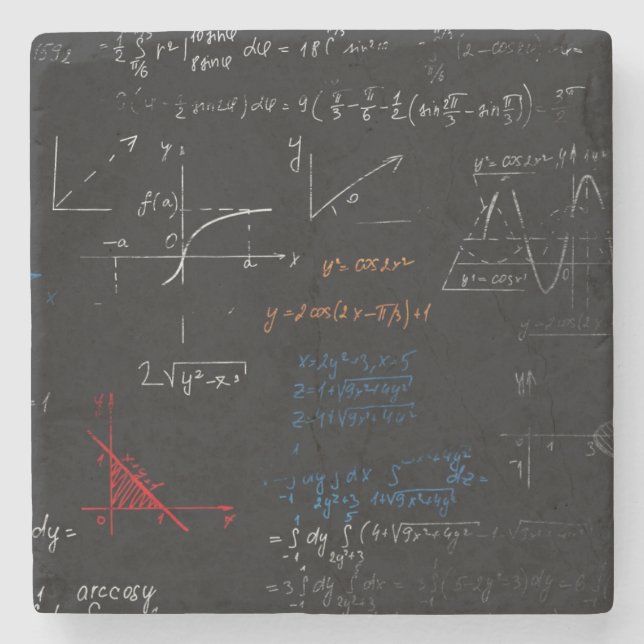 Dessous-de-verre En Pierre Dessous de verre mathématique (Devant)