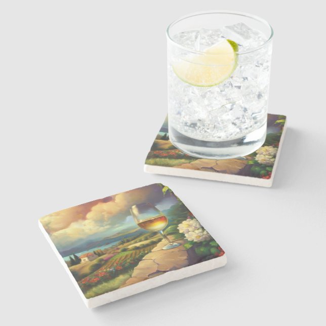 Dessous-de-verre En Pierre Dessous de verre Mondiaux / Côte d'Azur 01 (Côté)