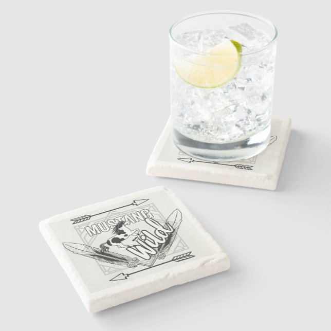 Dessous-de-verre En Pierre Dessous de verre MustangWild (Côté)