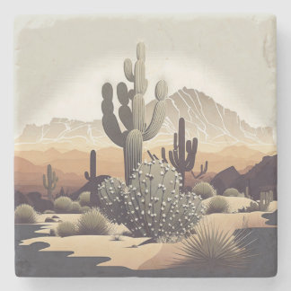 Dessous-de-verre En Pierre Dessous de verre Paysage du désert