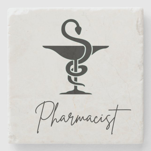 Dessous-de-verre En Pierre Dessous de verre Pharmacien de pierre (Devant)
