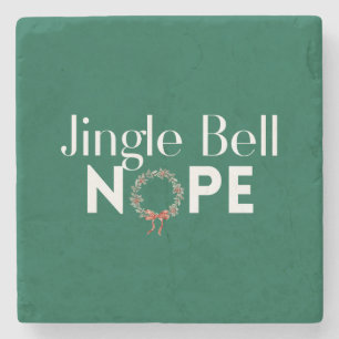 Dessous-de-verre En Pierre Dessous de verre pierre de Noël Jingle Bell Nope