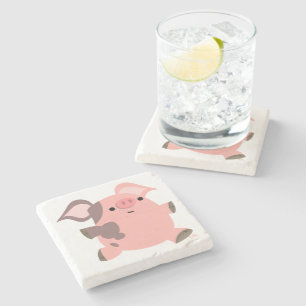 Dessous-de-verre En Pierre Dessous de verre Pig Pig en pierre de caricature t