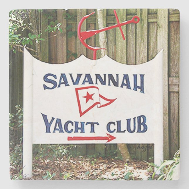 Dessous-de-verre En Pierre Dessous de verre Savannah, Savannah Yacht Club (Devant)