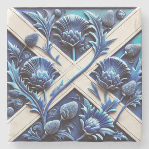 Dessous-de-verre En Pierre Dessous de verre spécial en pierre avec chardons é