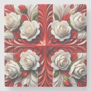 Dessous-de-verre En Pierre Dessous de verre spécial en pierre avec design Ros